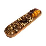 AR&MA WOOD 3 Bölmeli Ahşap Çerez Tabağı Kase Çerezlik Kahvaltılık