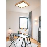 AR&MA WOOD Ahşap Çerçeve Tavan LED Aydınlatma Avize 30*30 cm Salon Yatak Odası Mutfak 6500K Beyaz Işık Kare - 30 x 30 cm