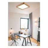 AR&MA WOOD Ahşap Çerçeve Tavan Led Aydınlatma Avize 30*30 cm Salon Yatak Odası Mutfak 6500K Beyaz Işık Kare