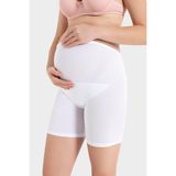 Arma Yıldız Hamile Boxer Şort Beyaz Pamuklu Likralı - 3XL