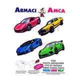 Armacı Amca Ütü İle Yapışan Örme Kumaş Pratik Arma Yama Patch Yarış Arabaları Yeşil Mavi Kırmuzı Sarı