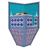 Armada Çini 120x160 Turkuaz Köşeli Cami Kürsüsü