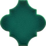 Armada Çini 12x12 Ottoman Düz Arabesk Yeşil Çini Karo Seramik