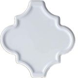 Armada Çini 12x12 Ottoman Rölyefli Arabesk Beyaz Çini Karo Seramik