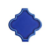 Armada Çini 12x12 Ottoman Rölyefli Arabesk Kobalt Çini Karo Seramik