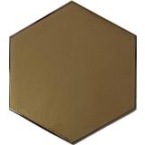 Armada Çini 15x17 cm Düz Bronz Altıgen Seramik