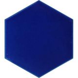 Armada Çini 15x17 cm Düz Kobalt Altıgen Çini Seramik Karo