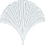 Armada Çini 17x17 cm Beyaz İstiridye Balık Pulu Desen Çini