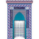 Armada Çini 180x290 Mescit Mihrap Cami Mihrapları