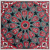 Armada Çini 20x20 Cm Ed 320 İznik Desen Geometrik Kütahya Çini Karo Çok Renkli