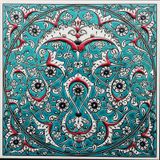 Armada Çini 20x20 Cm ED 324 İznik Rumili Desen Eldekoru Çini Karo