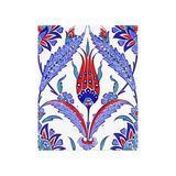 Armada Çini 20X25 cm AC 1002 Kütahya Cami Çinisi Lale Desenli Seramik Çini Karo