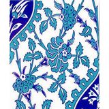 Armada Çini 20X25 cm AC 1042 Kütahya Cami Çinisi İznik Desenli Seramik Çini Karo