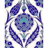 Armada Çini 20X25 cm AC 308 Kütahya Cami Çinisi Osmanlı Lale Desenli Seramik Çini Karo