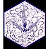 Armada Çini 21X23 cm AL 07 Altıgen Çini Desen İznik Karo Seramik