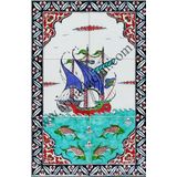 Armada Çini 40X60 Cm Ed 500 İznik Kalyon Eldekoru Çini Pano