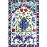 Armada Çini 40X60 cm ED 508 Mavi Göbekli Eldekoru Çini Pano