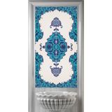 Armada Çini 60x120 cm Koçer Serigraf Türk Hamamı İznik Çini Pano