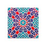 Armada Çini Ac 28 20x20 cm Geometrik Desenli İznik Kırmızı Çini Karo