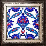 Armada Çini Ac 30 İznik Desen Kütahya Çini 20x20 cm Pano