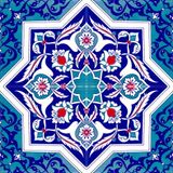 Armada Çini Ac 49 20x20 cm Türkmen Yıldız Desenli Kütahya Çini Karo