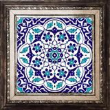 Armada Çini Ac 92 Osmanlı Mavi Beyaz Kütahya Çini 20x20 cm Pano