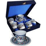 Armada Çini Armada Cini Ar 687 Topkapı Porselen Fincan Takımı Kadife Kutulu 6 Lı