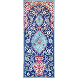Armada Çini ED-704 40X100 Cm Kobalt Saksılı Eldekoru Çini Pano