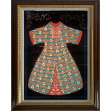 Armada Çini ED681 Yeşil Cintemani Kaftan 80x100 cm Çini Pano