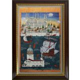 Armada Çini ED683 İstanbul Sahnesi 80x140 cm Çini Pano