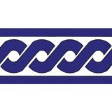 Armada Çini KS 20K 10x20 cm Kobalt Zincir Desen Seramik Çini Bordür