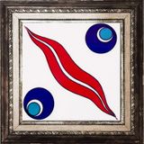 Armada Çini SP 14 Kütahya İznik Desenli Çini 20x20 cm Pano