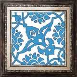 Armada Çini SP 83 Mavi Beyaz İznik Rumi Kütahya Çini 20x20 cm Pano