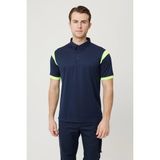 Armadillo Allium Polo Yaka Tişört - Nefes Alabilir, Hafif ve Konforlu Outdoor Tişört - Lacivert - Sarı