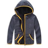 Armadillos Erkek ve Kız Çocuk Polar Kapüşonlu Uzun Kol Sweatshirt Füme Renk Antipling Kumaş - 8 Yaş