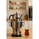 Armağan 6 Litre Çay Semaveri & Çay Makinesi Elektrikli Semaver - ÇELİK KAPAK