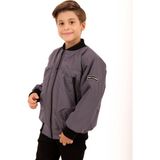 Armalı Erkek Çocuk Bomber Ceket Antrasit - 10 - 11 Yaş