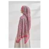 ARMANDA Ethnic Vual Pashmina Desen Şal - Fuşya Pembe