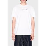 Armani Exchage Pamuk Regular Fit Bisiklet Yaka Logolu T Shirt Erkek T Shirt XM000539 AF10362 U0009 - Ekru - 2XL
