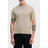 Armani Exchange % 100 Pamuk Bisiklet Yaka Fitilli Triko Kazak Erkek Kazak XM002439 AF22249 U6229 - Bej - XL