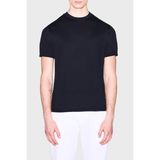 Armani Exchange % 100 Pamuk Bisiklet Yaka Fitilli Triko Kazak Erkek Kazak XM002439 AF22249 UB101 - Lacivert - XL