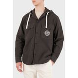 Armani Exchange % 100 Pamuk Oversize Göğüs Cepli Gömlek Erkek Gömlek XM003259 AF27115 U8128 - Kahve