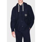 Armani Exchange % 100 Pamuk Oversize Göğüs Cepli Gömlek Erkek Gömlek XM003259 AF27115 UB101 - Lacivert