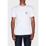 Armani Exchange % 100 Pamuk Regular Fit Bisiklet Yaka T Shirt Erkek T Shirt XM000365 AF12308 U0009 - Beyaz - XL