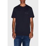 Armani Exchange % 100 Pamuk Regular Fit Bisiklet Yaka T Shirt Erkek T Shirt XM001281 AF10361 UB101 - Lacivert - 2XL