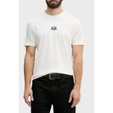 Armani Exchange % 100 Pamuk Regular Fit Bisiklet Yaka T Shirt Erkek T Shirt XM002509 AF10358 U1074 - Krem