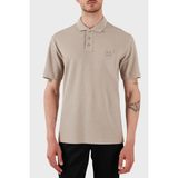 Armani Exchange % 100 Pamuk Regular Fit Düğmeli Polo Yaka T Shirt Erkek Polo Yaka T Shirt XM000356 AF12758 U6154 - XL - Gri