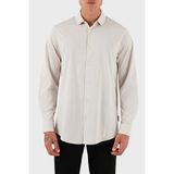 Armani Exchange % 100 Pamuk Regular Fit Klasik Yaka Gömlek Erkek Gömlek XM001370 AF10364 U1013 - Gri