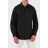 Armani Exchange % 100 Pamuk Regular Fit Klasik Yaka Gömlek Erkek Gömlek XM001370 AF10364 UB101 - XL - Lacivert