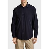 Armani Exchange % 100 Pamuk Regular Fit Klasik Yaka Gömlek Erkek Gömlek XM001567 AF19193 UB101 - Lacivert